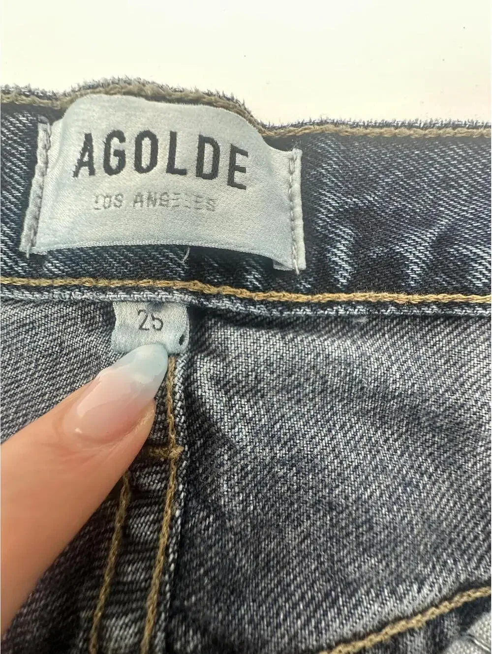 Agolde 90s Pinch Waist Jeans Size 25 Portrait Wash High Rise - Picture 4 of 9